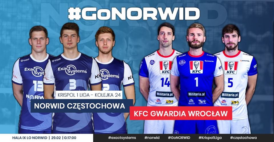 "Norwid" podejmie Wrocław 8