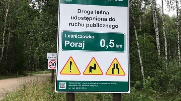 W Poraju i Masłońskim leśne drogi dopuszczone do ruchu pojazdów 1