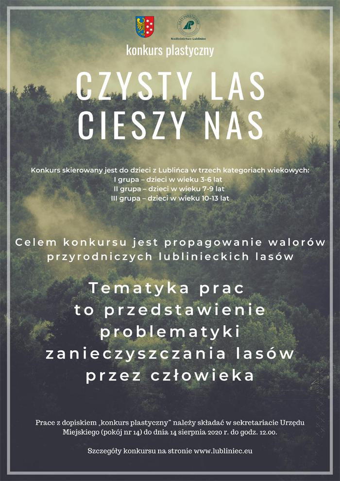 Konkurs plastyczny dla przedszkolaków i uczniów podstawówek z Lublińca – „Czysty las cieszy nas” 2