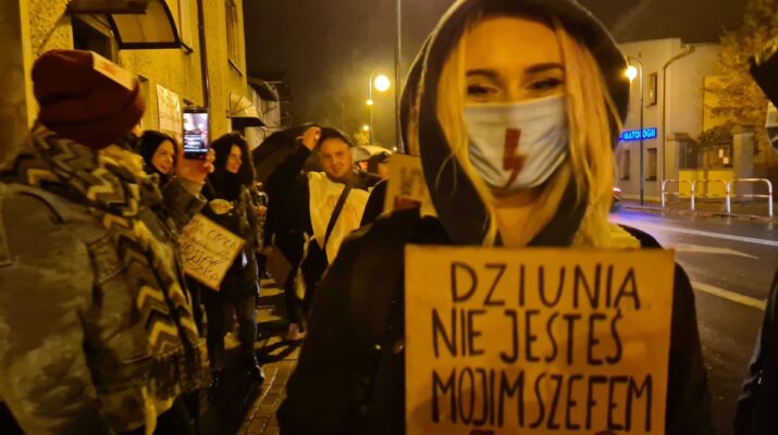 "Lubliniec jest Kobietą". Kolejny dzień protestu 1