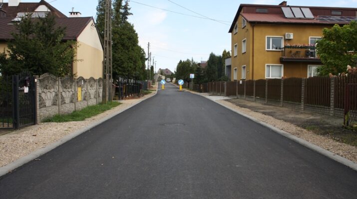 Koniec remontu ulicy Ogrodowej w Myszkowie 1