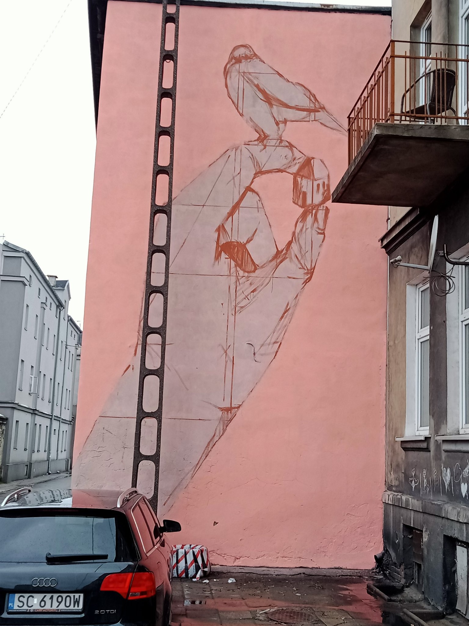 Widzieliście mural, który powstaje na ul. Mielczarskiego w Częstochowie? 1