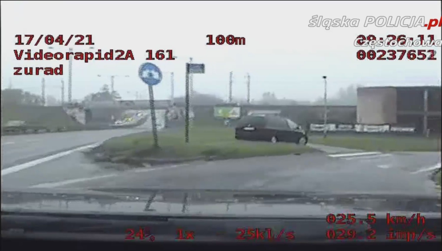 Częstochowska policja opublikowała nagranie brawurowej jazdy pijanego kierowcy 2