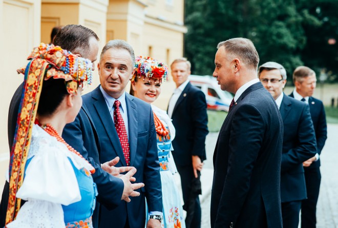 Prezydent Andrzej Duda odwiedził koszęcińską siedzibę Zespołu "Śląsk" 2