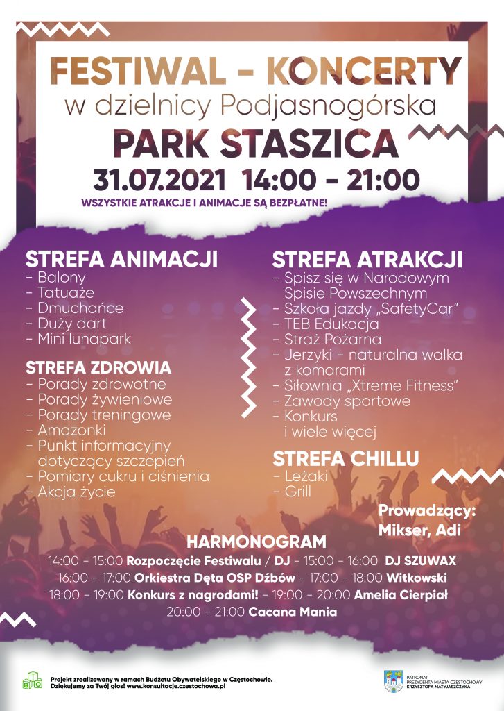 Festiwal – koncerty w dzielnicy Podjasnogórska 2