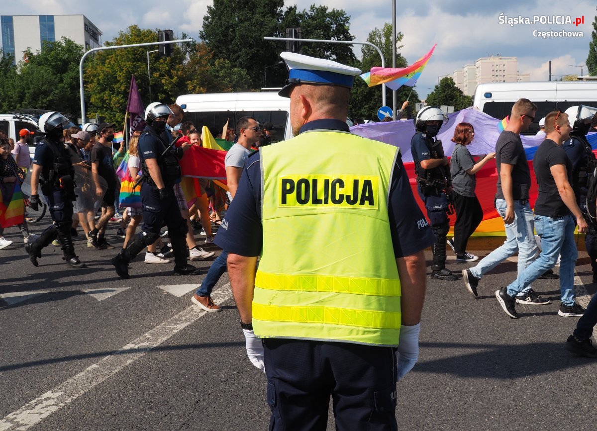 Częstochowska policja podsumowuje sobotni Marsz Równości 1