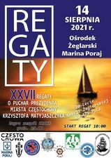 Już w sobotę w Poraju odbędą się XXVII Regaty o Puchar Prezydenta Miasta Częstochowy Krzysztofa Matyjaszczyka 1