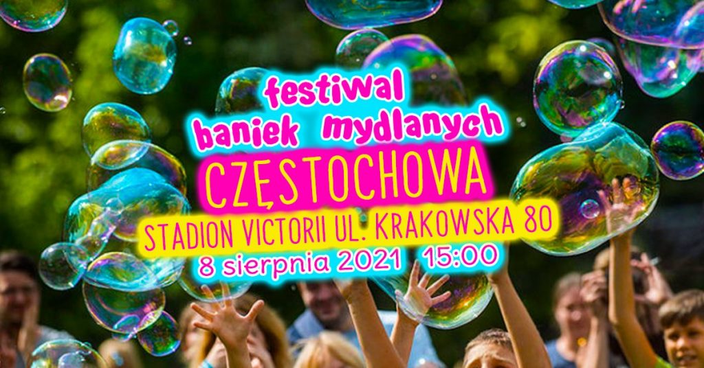 Festiwal Baniek Mydlanych i Kolor Fest w Częstochowie na stadionie Victoria 2