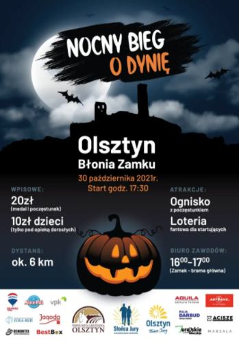 Nocny bieg o dynie w Olsztynie 1