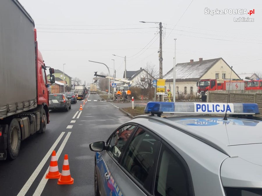 Wypadek na drodze krajowej nr 11 w Glinicy 12