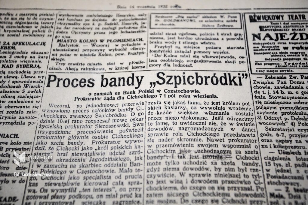 Opowieść o tym, jak Szpicbródka zaplanował napad na Bank Polski w Częstochowie… 6