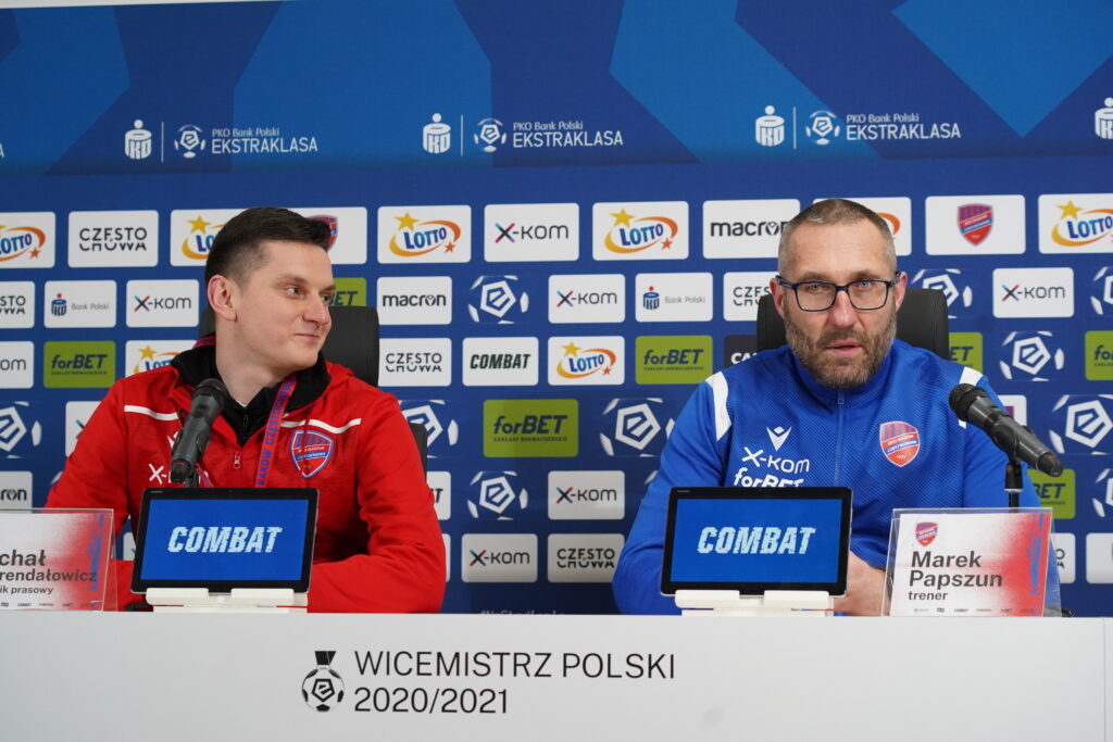 Trener Rakowa Marek Papszun przed pierwszym meczem 2022 roku z Wisłą Kraków 1