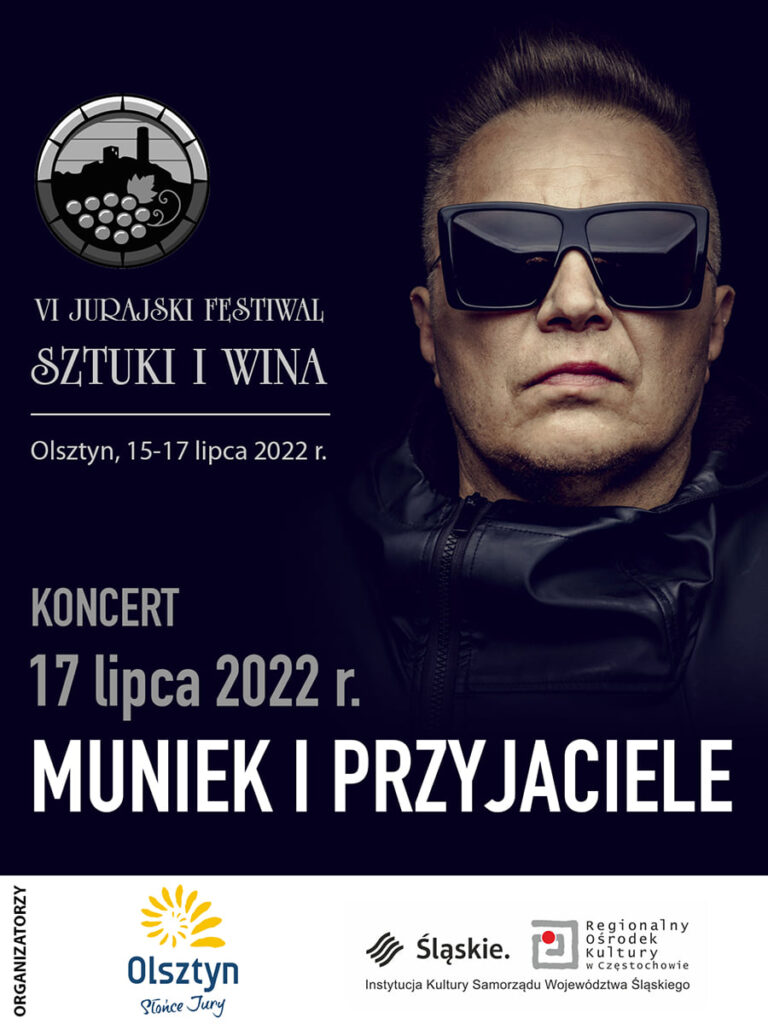 Muniek Staszczyk będzie gwiazdą VI Jurajskiego Festiwalu Sztuki i Wina 2