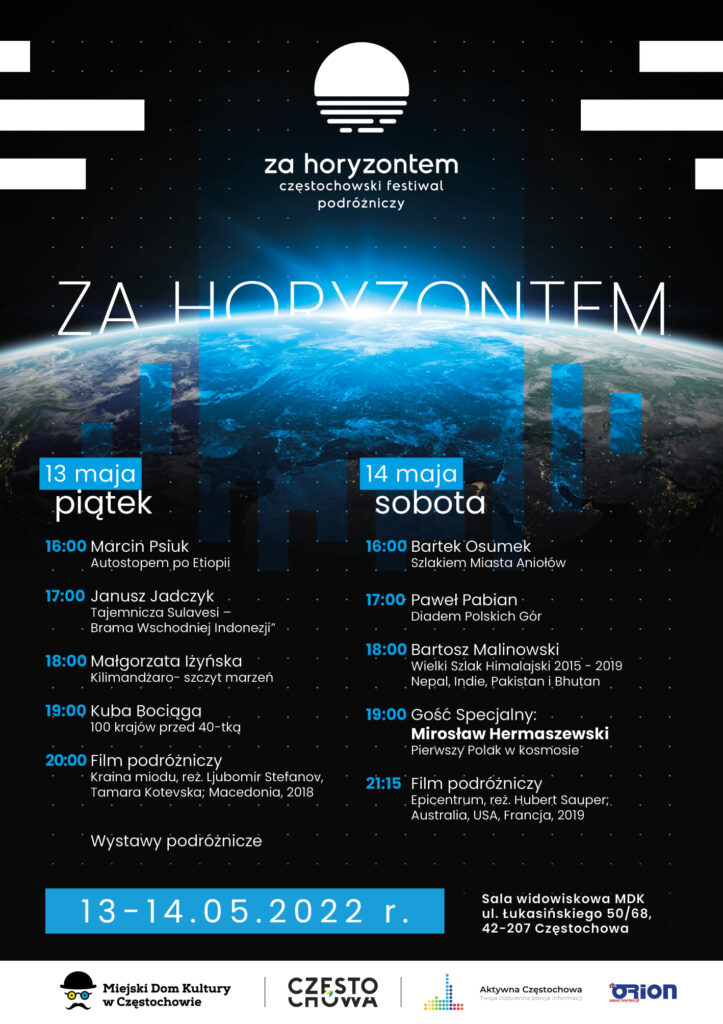 W piątek, 13 maja startuje Częstochowski Festiwal Podróżniczy "Za Horyzontem" 3