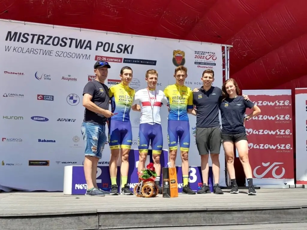 Kajetan Wąsowicz z Kolejarz Jura Częstochowa złotym medalistą Mistrzostw Polski Juniorów w kolarstwie szosowym 1