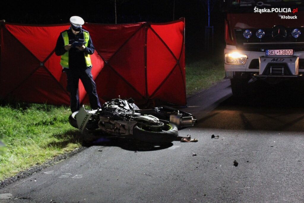 Kłobuck - Tragiczny wypadek pod Krzepicami- nie żyje 21 letni motocyklista 2