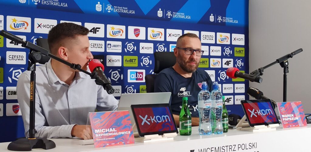 Trener Rakowa Marek Papszun przed piątkowym meczem z Wartą Poznań 3