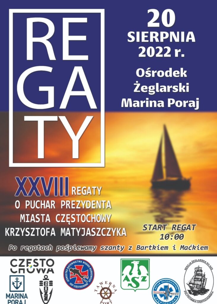 W sobotę w Poraju odbędą się XXVIII regaty o Puchar Prezydenta Częstochowy 2