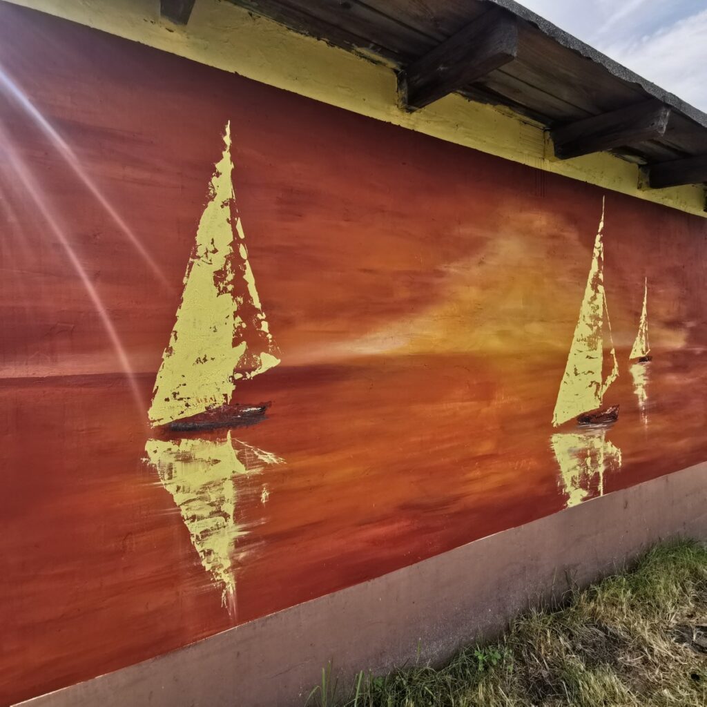 W Poraju powstał mural, który powstał dzięki plastykom z Grupy „KOLOR” 4