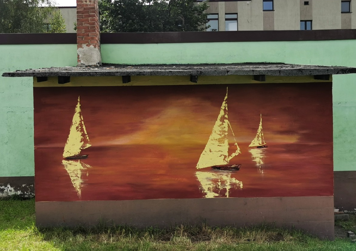 W Poraju powstał mural, który powstał dzięki plastykom z Grupy „KOLOR” 2