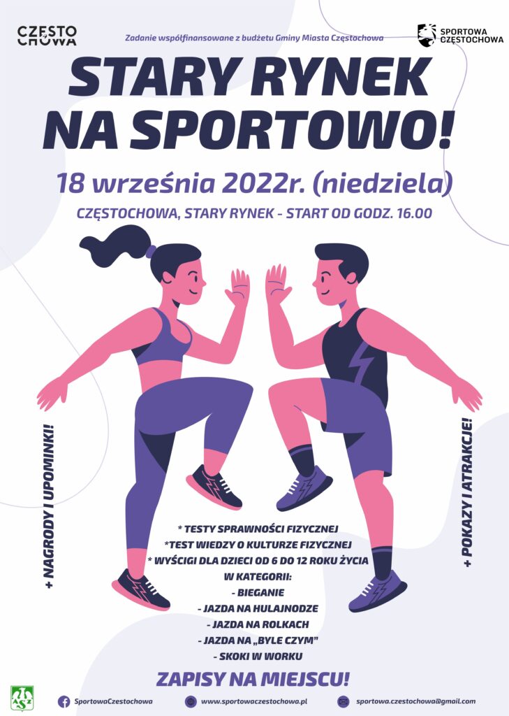 Sportowa Częstochowa organizuje imprezę Stary Rynek na sportowo 2