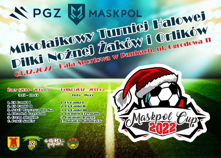 Mikołajkowy Turniej Halowej Piłki Nożnej "Maskpol Cup 2022" w Pankach 1