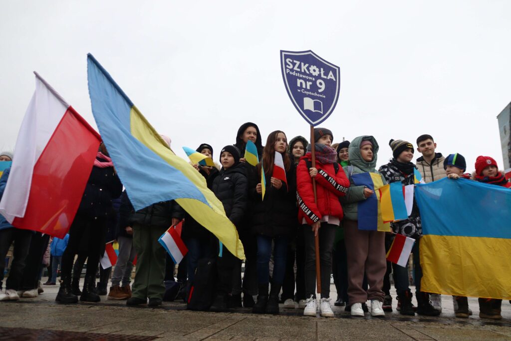 Serce dla Ukrainy od młodych Częstochowian 1