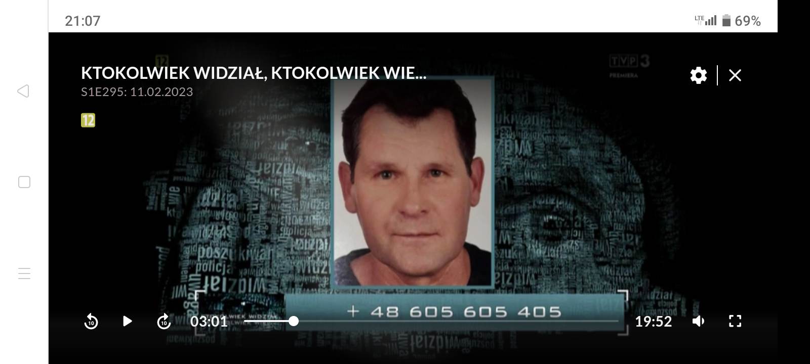 O poszukiwaniach zaginionego 58-letniego częstochowianina w programie "Ktokolwiek widział, ktokolwiek wie" 7