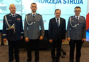 Częstochowscy policjanci zostali nagrodzeni medalami im. podkomisarza Policji Andrzeja Struja. 7