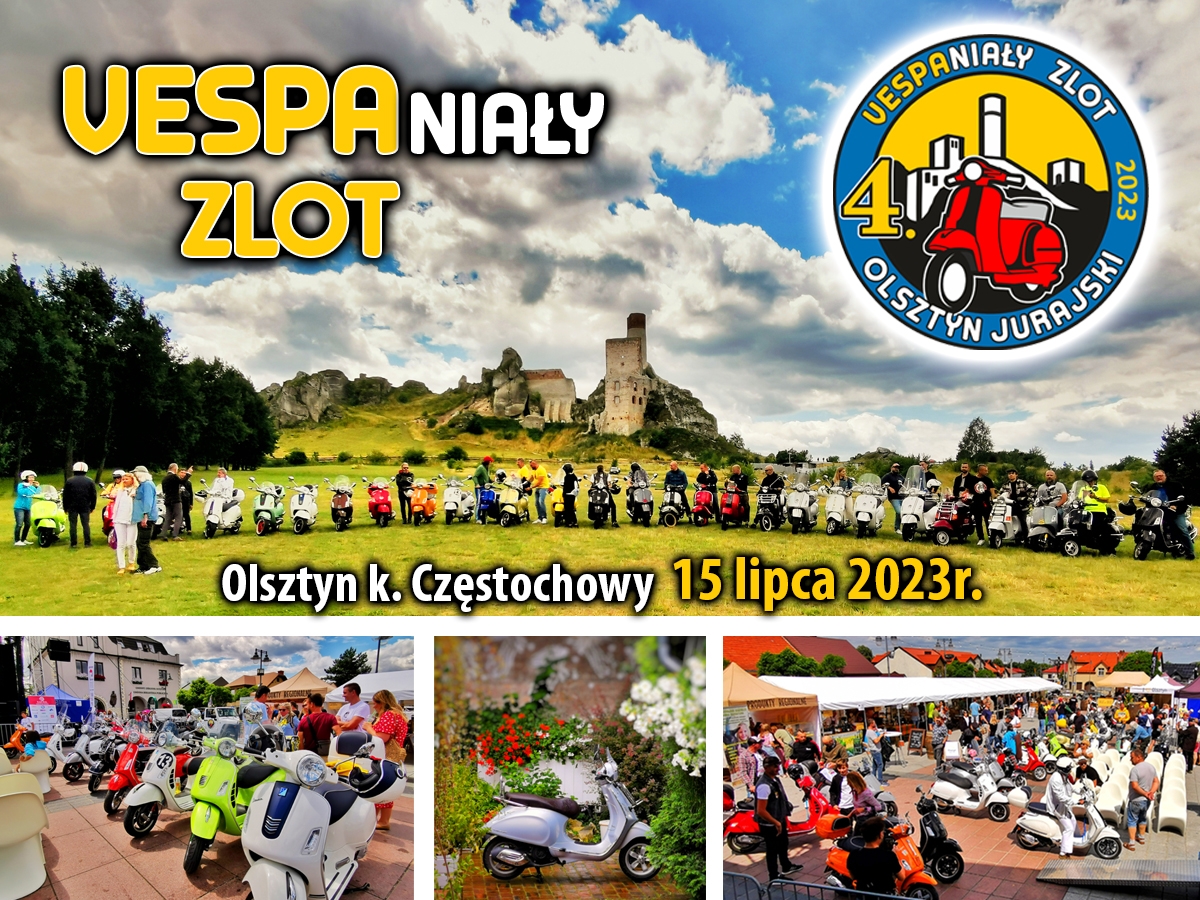 Gmina Olsztyn planuje letnie wydarzenia. W lipcu odbędzie się kolejny VESPAniały zlot. 2