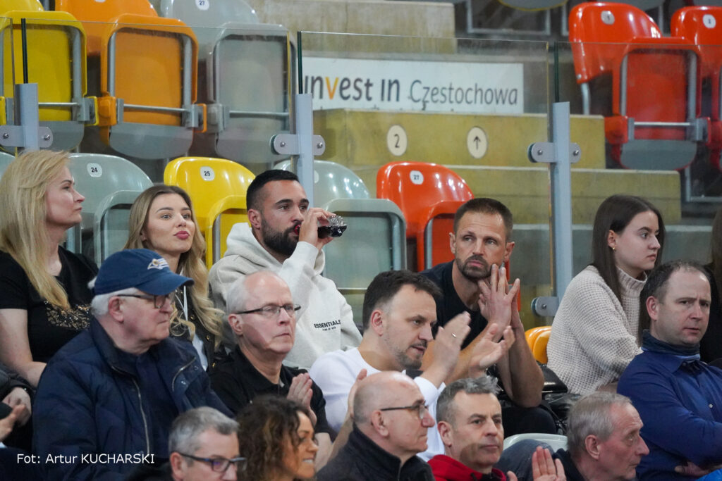 Piłkarz Rakowa Ivi Lopez oglądał na żywo zwycięski mecz siatkarzy Exact Systems Norwid Częstochowa 3