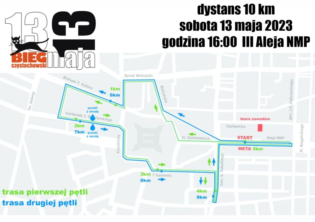 13 maja odbędzie się 13. edycja ulicznego Biegu Częstochowskiego. Należy spodziewać się ograniczeń w ruchu i zmian tras linii autobusowych 3