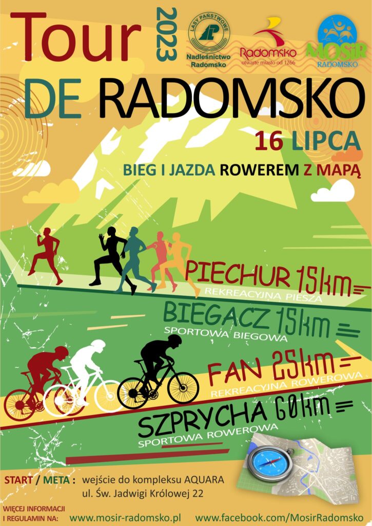 Piechurzy, biegacze i rowerzyści na start! Rajd Tour De Radomsko już 16 lipca 2