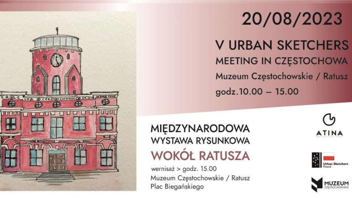 Jubileuszowa edycja częstochowskiego Urban Sketchers. Wspólne miejskie szkicowanie już w najbliższą niedzielę 1