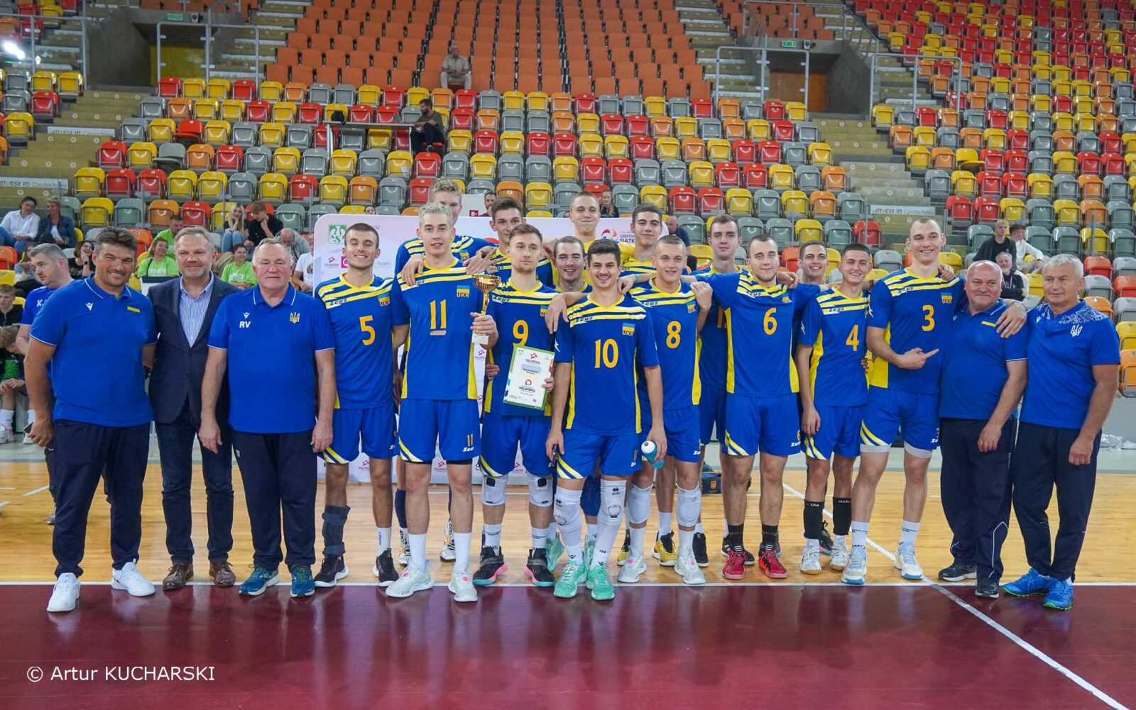 Reprezentacja siatkarzy Ukrainy U-19 wygrała turniej w Częstochowie 4