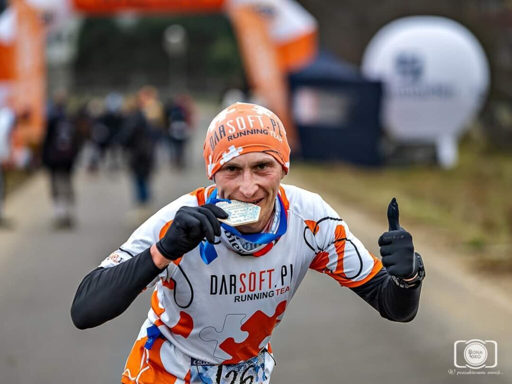 Zimowy Półmaraton Myszkowski 2023. Adrian Pytlarz, zawodnik Darsoft Running Team zdeklasował rywali! 31