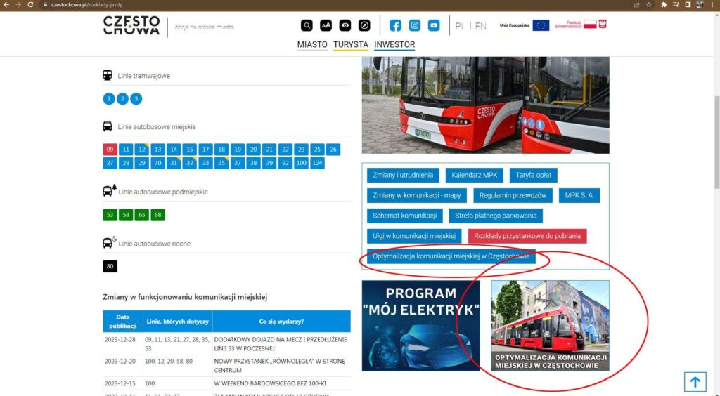 Plany zoptymalizowania komunikacji miejskiej w Częstochowie. Co się zmieni? 6
