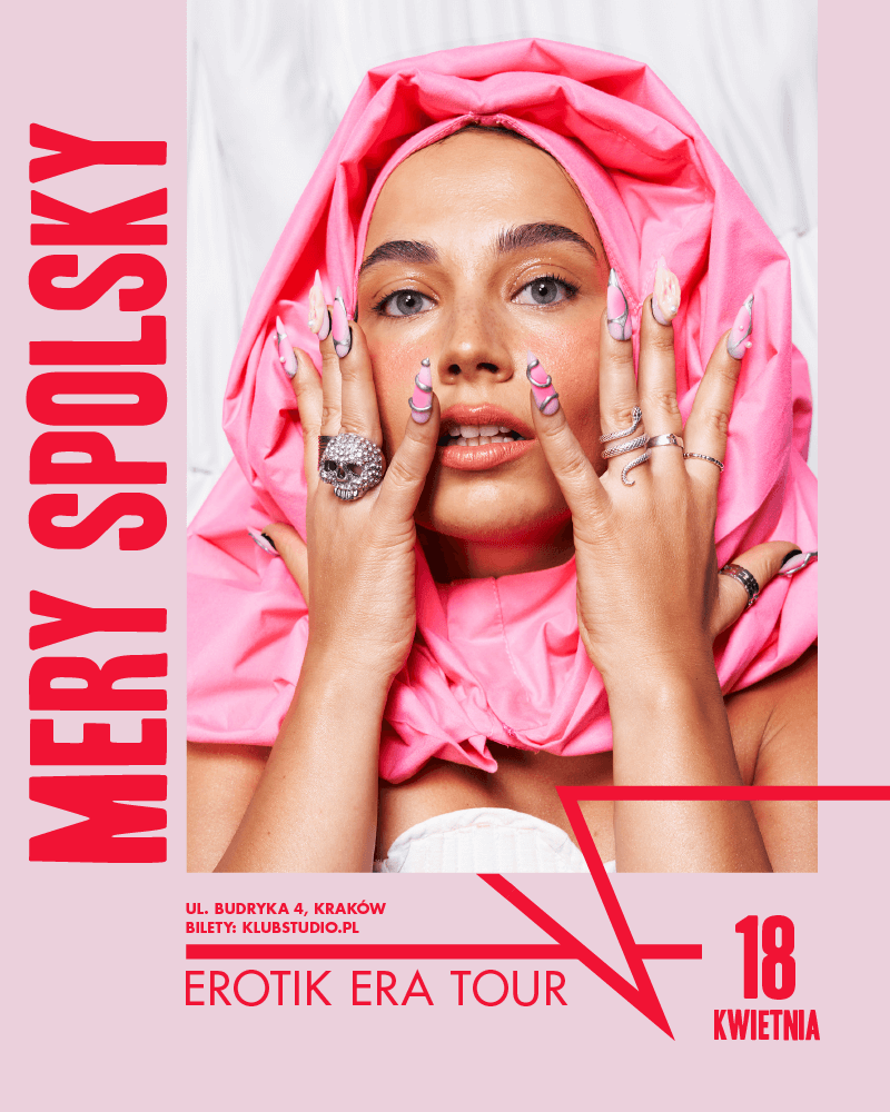 Mery Spolsky i "Erotik Era Tour" w krakowskim klubie Studio. Mamy podwójne zaproszenia [KONKURS] 2