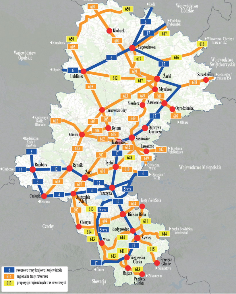 Powstanie ponad 200 km nowych tras rowerowych na obszarze Subregionu Północnego województwa śląskiego 1