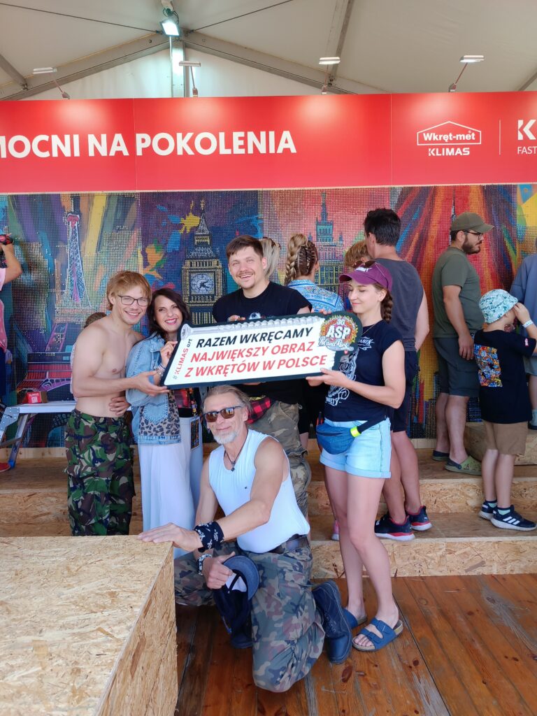 Największy obraz z wkrętów w Polsce – rekordowy wyczyn na Pol’and’Rock Festival 21