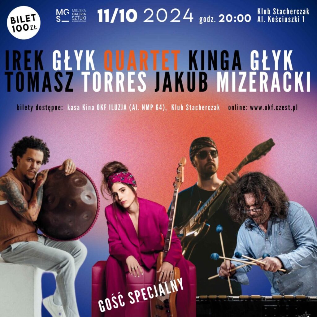 Irek Głyk Quartet wystąpi w klubie Stacherczak. Koncert już 11 października 2