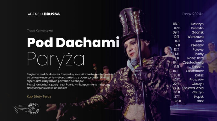 Ostatnia szansa, żeby wygrać podwójne zaproszenie na koncert "Pod dachami Paryża" w Częstochowie [KONKURS] 1