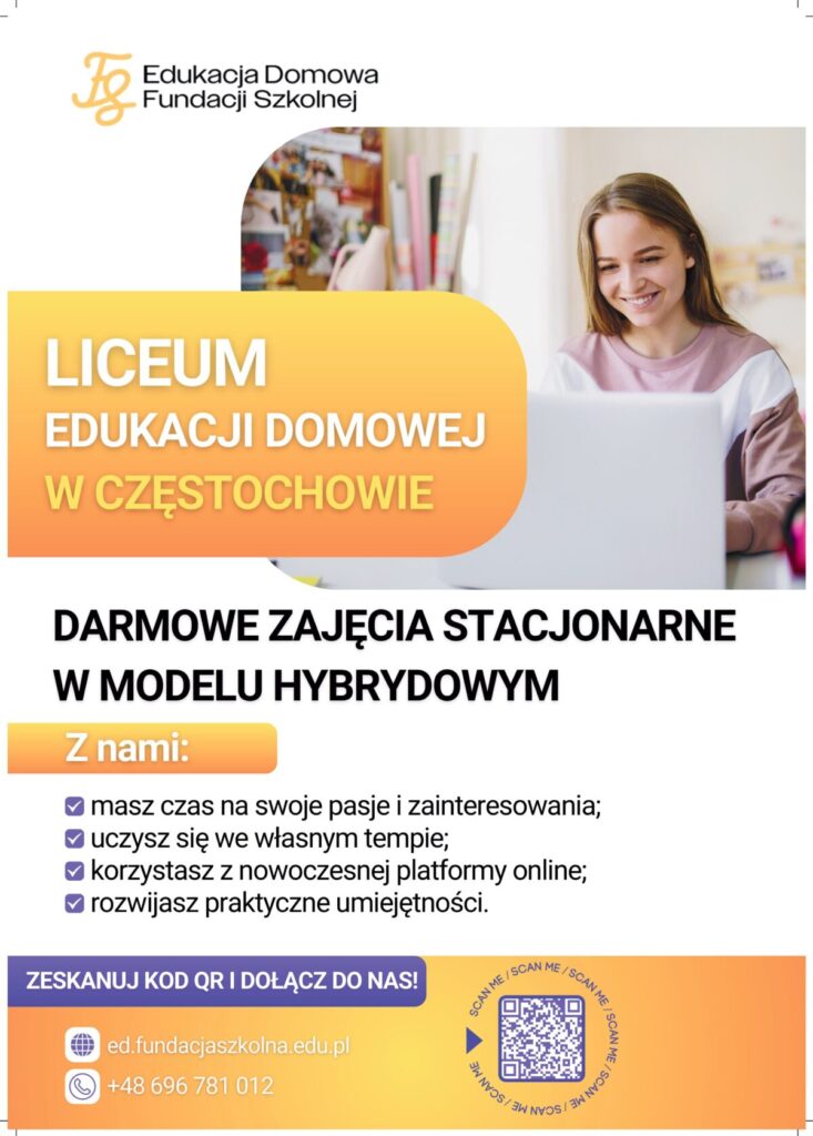 Pierwsze Liceum Edukacji Domowej w Częstochowie. Nowe możliwości dla licealistów 2