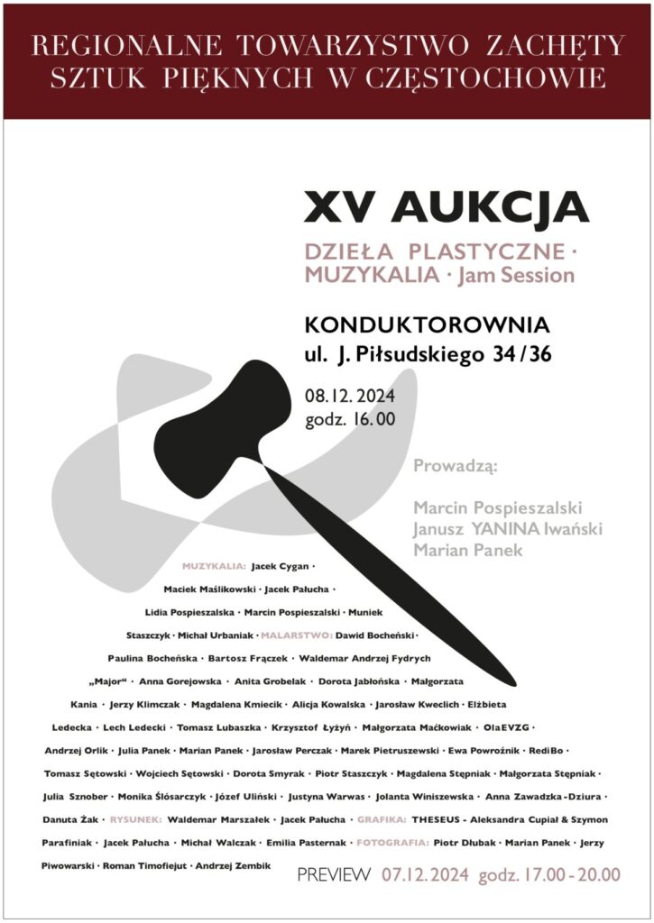 15. Aukcja Częstochowskiej Zachęty. Czekają tam dzieła sztuk plastycznych, muzykalia i jam session 2