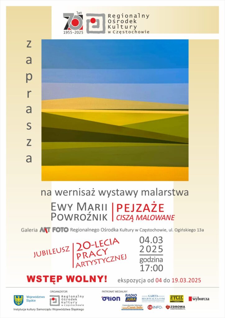 ROK. Wernisaż wystawy malarstwa Ewy Marii Powroźnik "Pejzaże ciszą malowane" 2