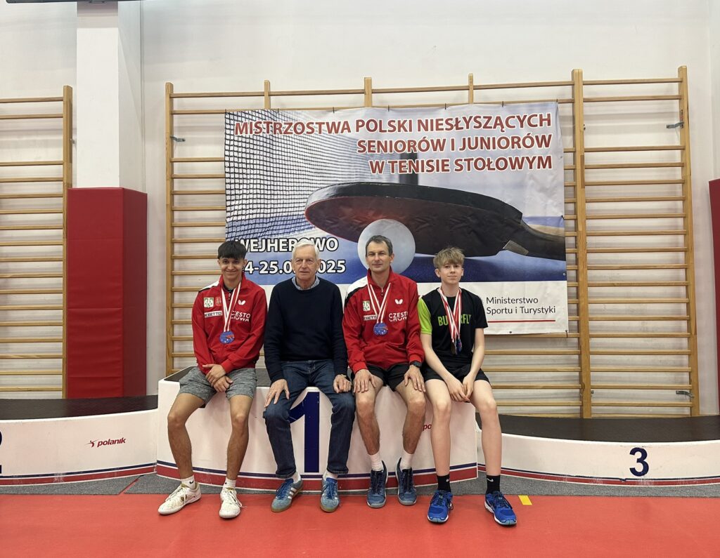 Tenisiści stołowi AZS UJD zdobyli 6 medali na mistrzostwach Polski niesłyszących. Teraz pojadą do Japonii... 2