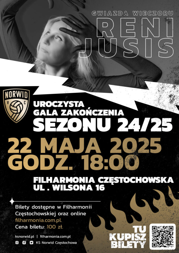 Norwid Częstochowa na koniec sezonu organizuje uroczystą galę w FCz. Zaśpiewa Reni Jusis… 2