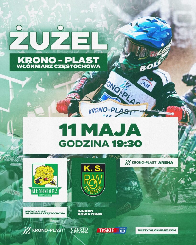 W niedzielę o godz. 19:30 mecz PGE Ekstraligi: Krono-Plast Włókniarz Częstochowa - ROW Rybnik [KONKURS] 2