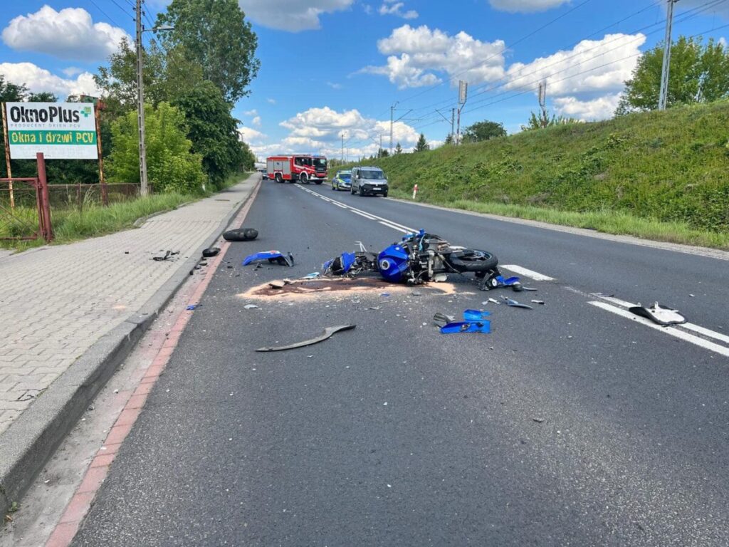 Blachownia: Koszmarny wypadek z udziałem motocyklisty! 3
