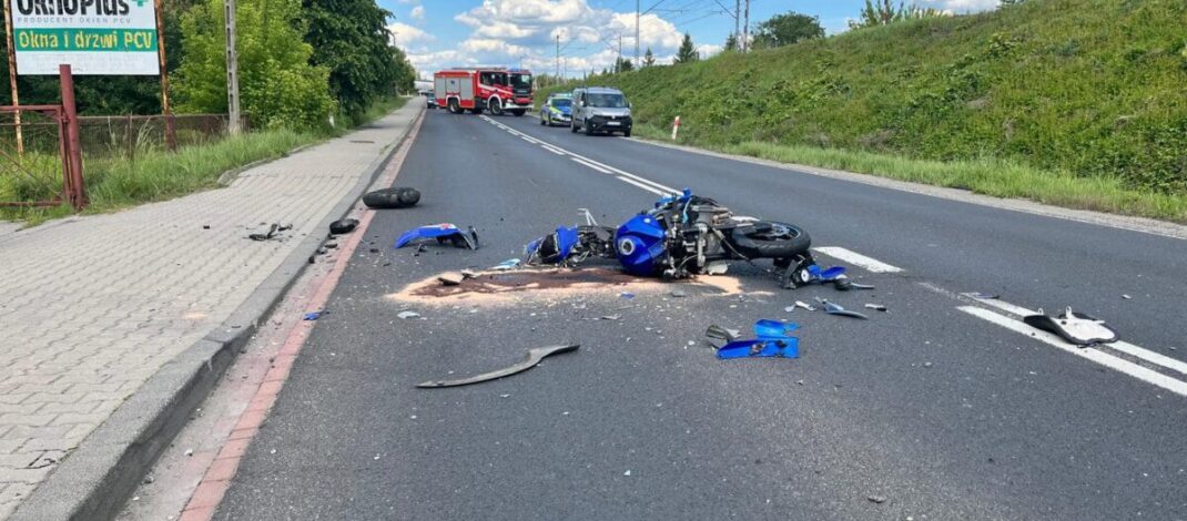 Blachownia: Koszmarny wypadek z udziałem motocyklisty!